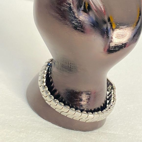 Calling All Marys ID Bracelet Expandable Links Nickle Silver Rhodium Plated - Picture 2 of 10